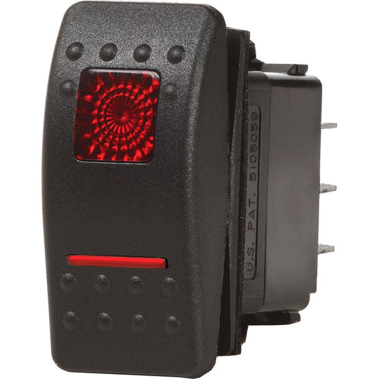 Blue Sea 7939 Contura II Switch DPDT Black - ON-ON [7939] - Bulluna.com