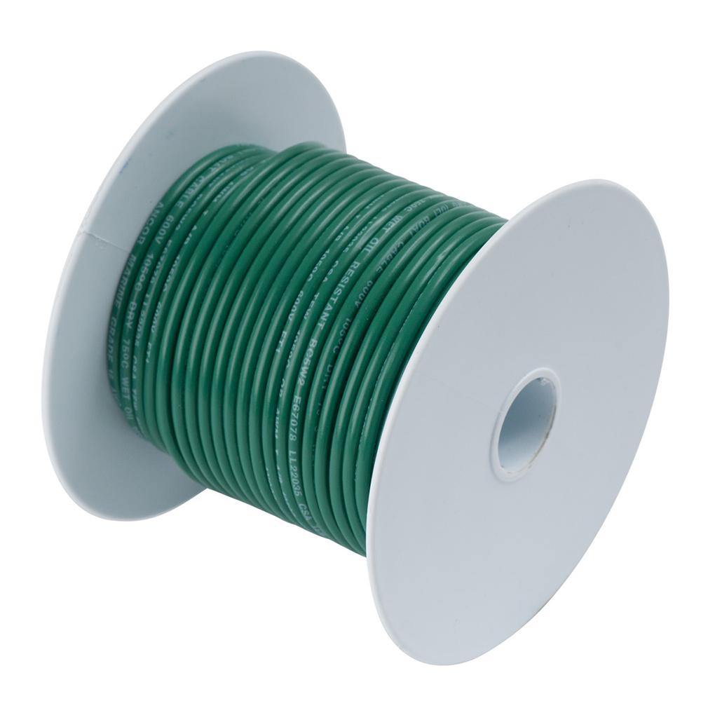 Ancor Green 8 AWG Tinned Copper Wire - 50' [111305] - Bulluna.com