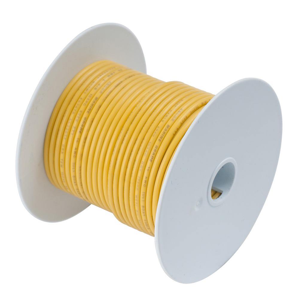 Ancor Yellow 4 AWG Tinned Copper Battery Cable - 50' [113905] - Bulluna.com