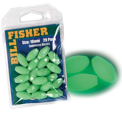 Billfisher Glow Beads 100mm Luminous 20 Pack - Bulluna.com
