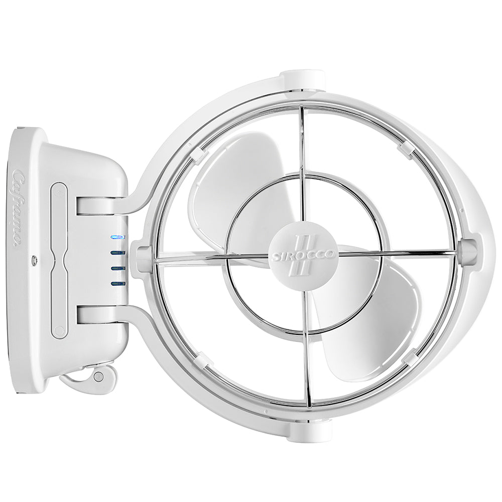 Caframo Sirocco II 3-Speed 7" Gimbal Fan - White - 12-24V [7010CAWBX] - Bulluna.com