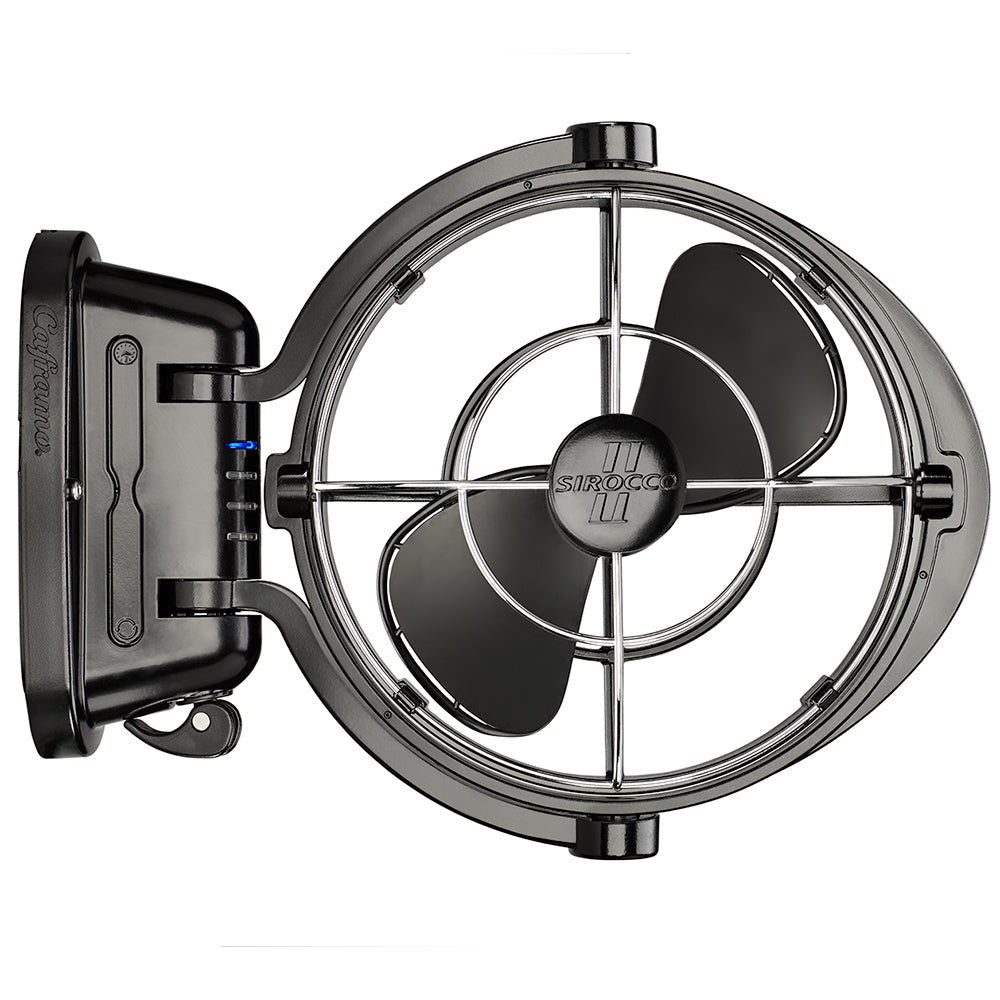 Caframo Sirocco II 3-Speed 7" Gimbal Fan - Black - 12-24V [7010CABBX] - Bulluna.com