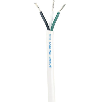Ancor White Triplex Cable - 16/3 AWG - Round - 100' [133710] - Bulluna.com