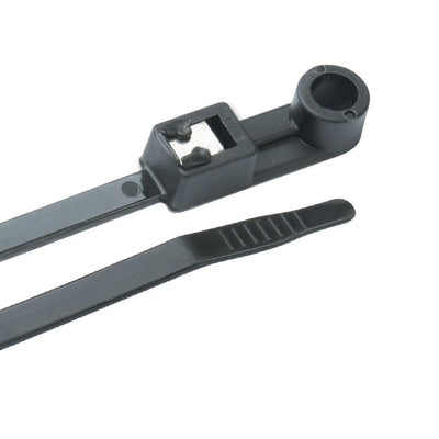 Ancor Mounting Self-Cutting Cable Ties - 8" - UV Black - 20-Pack [199300] - Bulluna.com