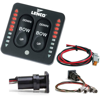 Lenco LED Indicator Integrated Tactile Switch Kit w/Pigtail f/Single Actuator Systems [15170-001] - Bulluna.com
