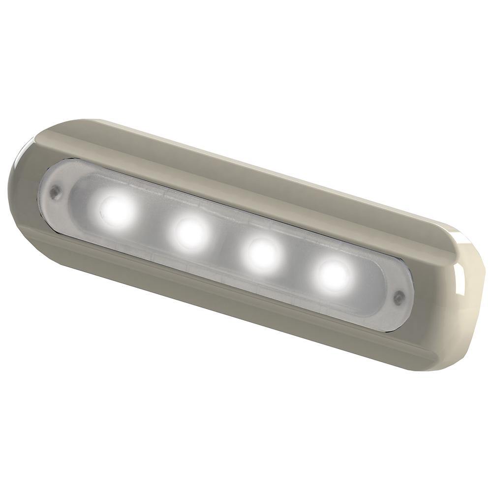 TACO 4-LED Deck Light - Flat Mount - White Housing [F38-8800W-1] - Bulluna.com