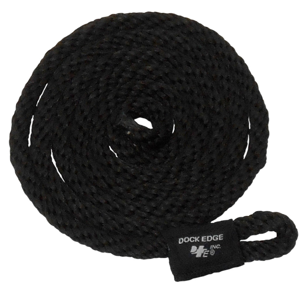 Dock Edge Fender Line - 3/8" x 5' - Black - 2-Pack [91-566-F] - Bulluna.com