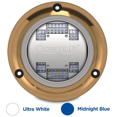 OceanLED Sport S3124s Underwater LED Light - Ultra White/Midnight Blue [012103BW] - Bulluna.com