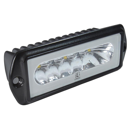 Lumitec Capri2 - Flush Mount LED Flood Light - Black Housing - 2-Color White/Blue Dimming [101186] - Bulluna.com