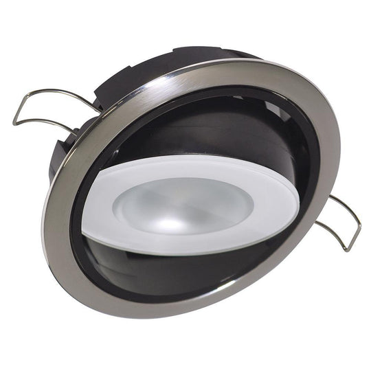 Lumitec Mirage Positionable Down Light - Spectrum RGBW Dimming - Polished Bezel [115117] - Bulluna.com