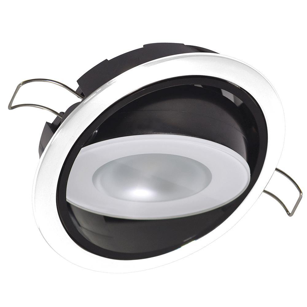 Lumitec Mirage Positionable Down Light - Spectrum RGBW Dimming - White Bezel [115127] - Bulluna.com