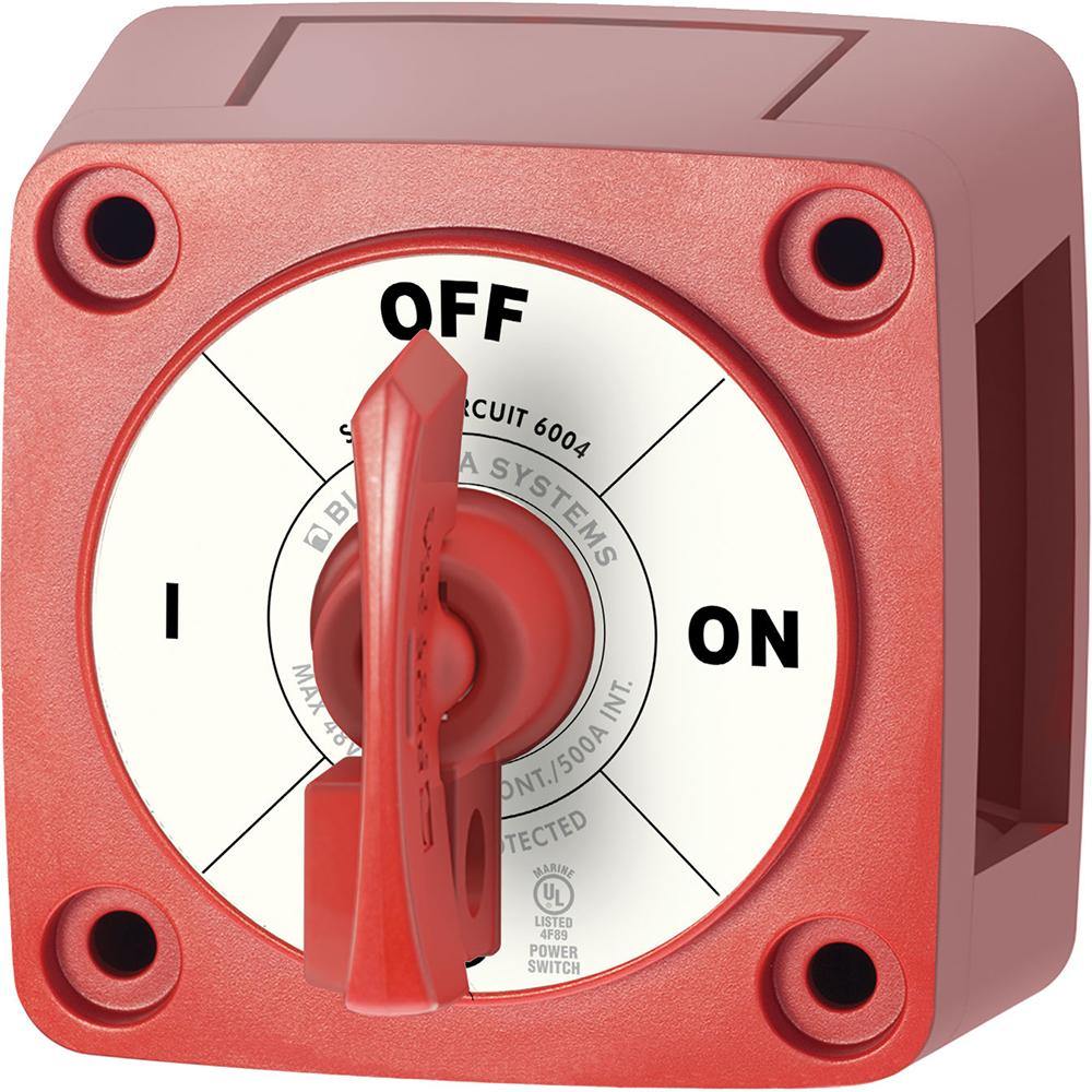 Blue Sea 6004 Single Circuit ON-OFF w/Locking Key - Red [6004] - Bulluna.com