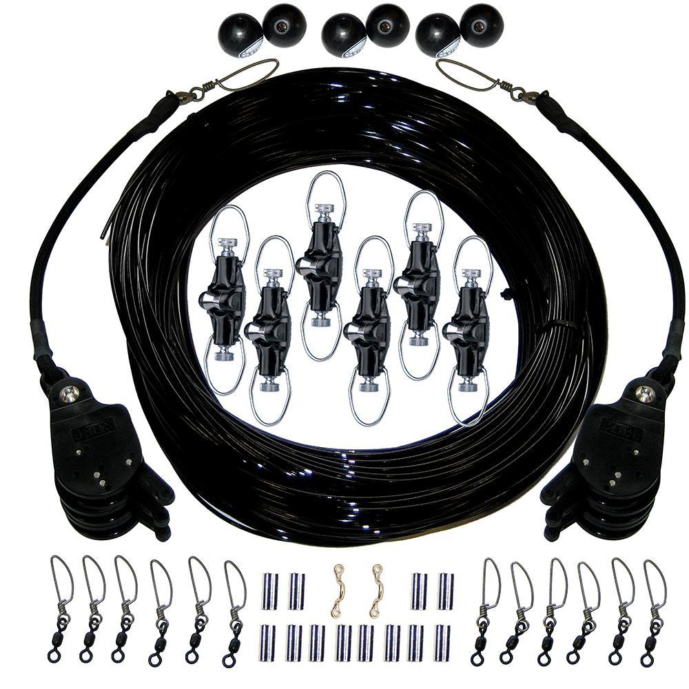 Rupp Triple Rigging Kit W/Lok-Ups & Nok-Outs - 520' Black Mono Cord [CA-0160-MO] - Bulluna.com