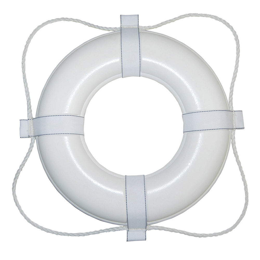 Taylor Made Foam Ring Buoy - 20" - White w/White Grab Line [360] - Bulluna.com