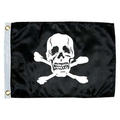 Taylor Made 12" x 18" Jolly Roger Novelty Flag [1818] - Bulluna.com