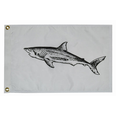 Taylor Made 12" x 18" Shark Flag [3218] - Bulluna.com