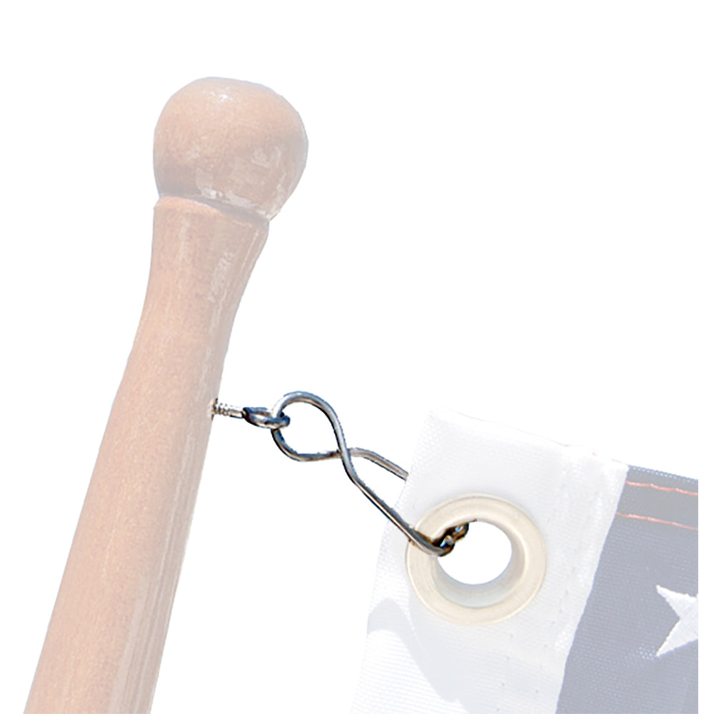 Taylor Made Skipper Flag Clips w/SS Screw Eyes (4pk) [57933] - Bulluna.com