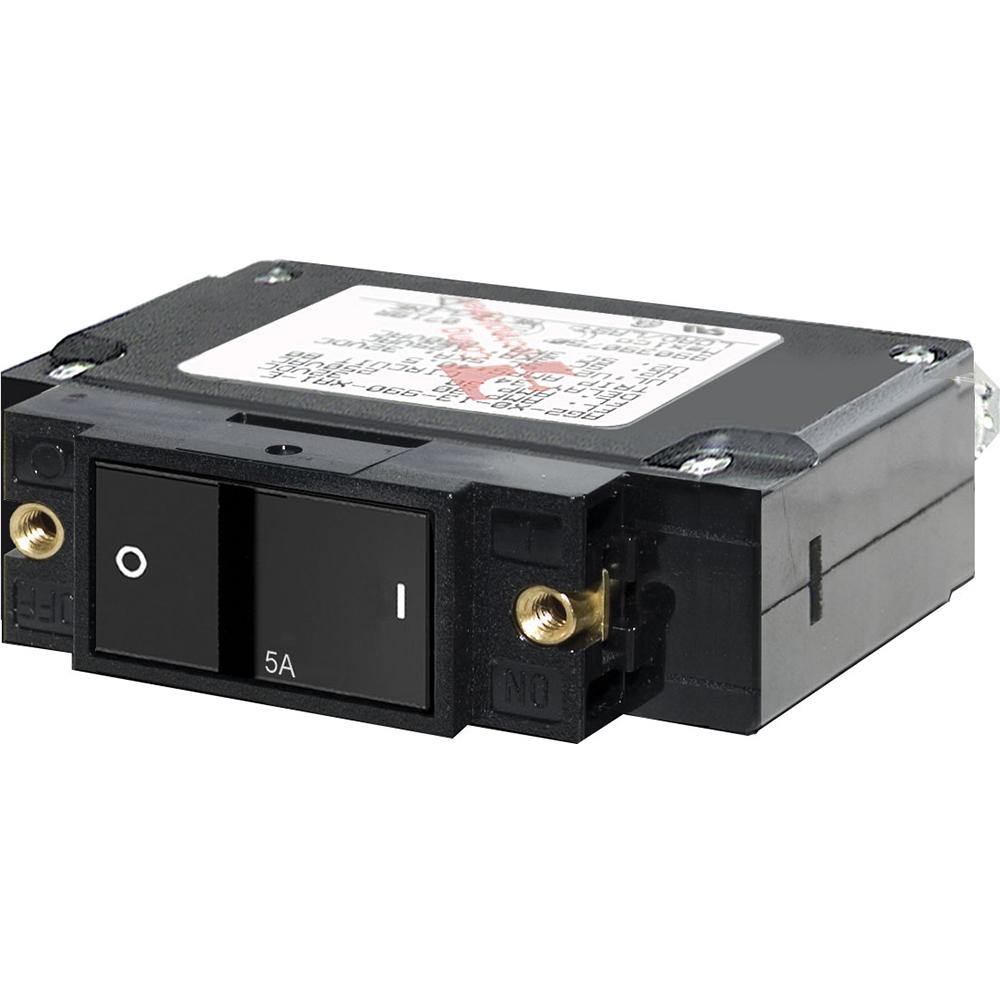Blue Sea 7540 C-Series Flat Rocker Circuit Breaker - Single Pole - 5A [7540] - Bulluna.com