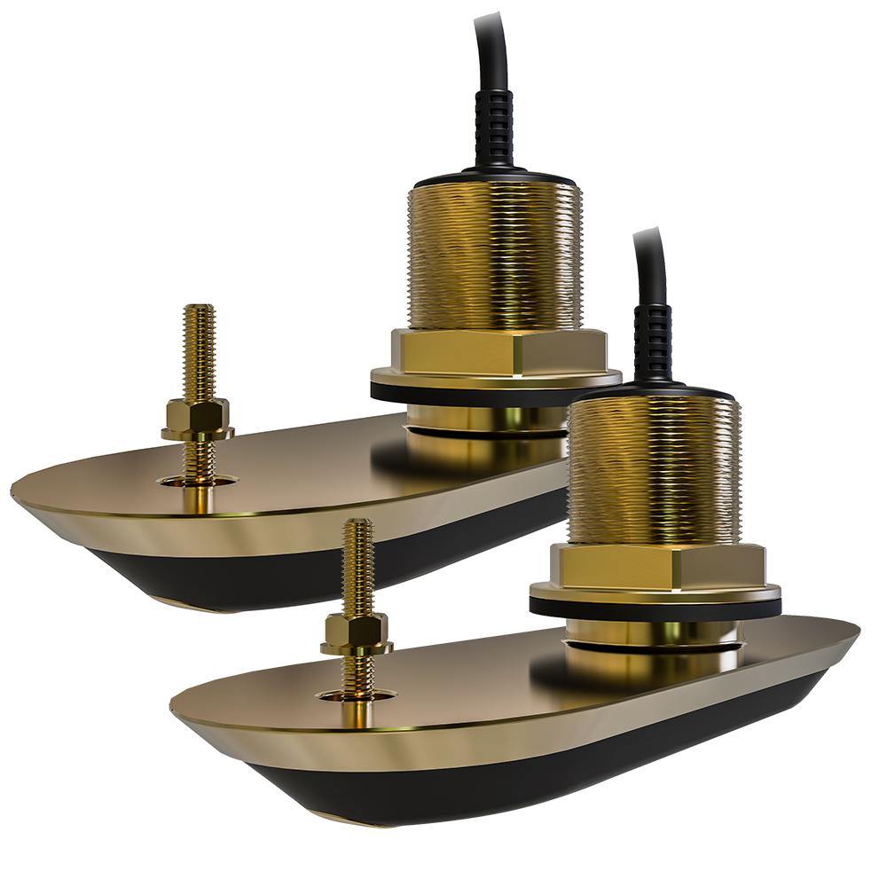 Raymarine RV-212 RealVision 3D Bronze Thru-Hull Transducer Pair Pack - 12 - 8M Cable  Y-Cable [T70318] - Bulluna.com
