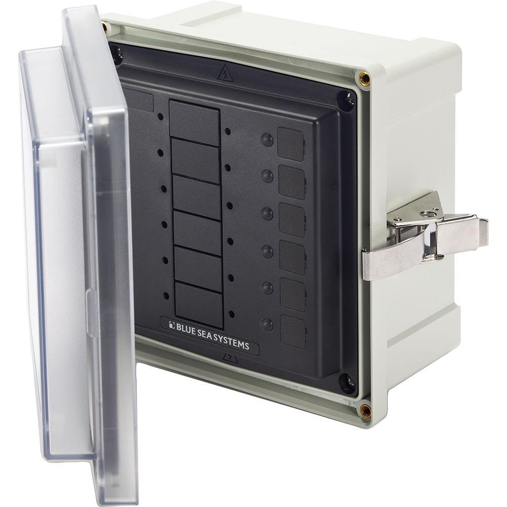 Blue Sea 3113 SMS Surface Mount System Panel Enclosure - 6 Circuit Blank [3113] - Bulluna.com