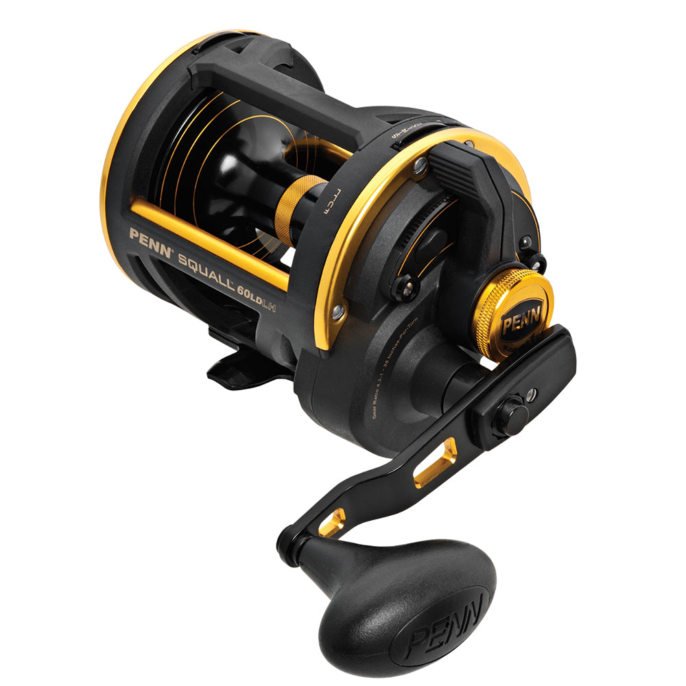 PENN SQL60LDLH Squall Lever Drag Reel - Left Hand [1238642] - Bulluna.com