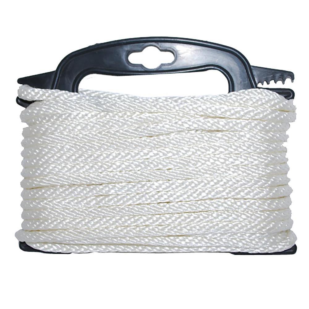 Attwood Braided Nylon Rope - 3/16" x 100' - White [117553-7] - Bulluna.com