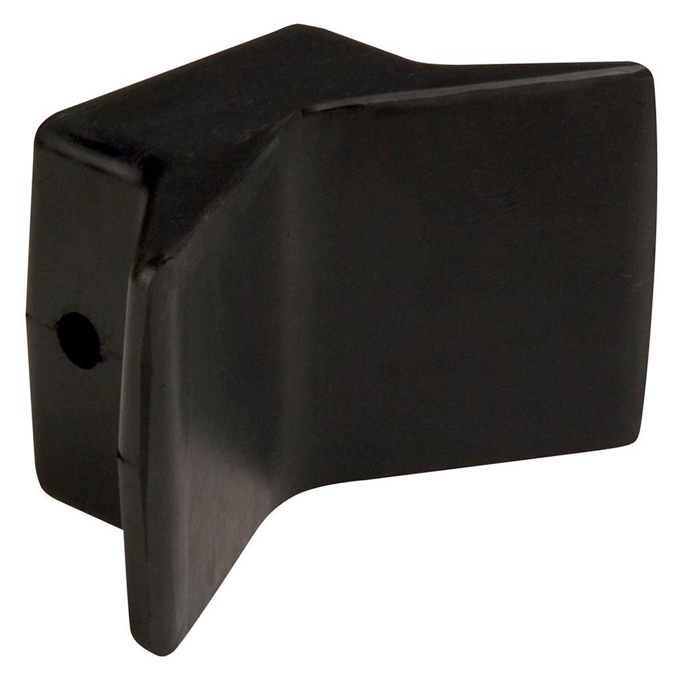 C.E. Smith Bow Y-Stop - 4" x 4" - Black Natural Rubber [29550] - Bulluna.com