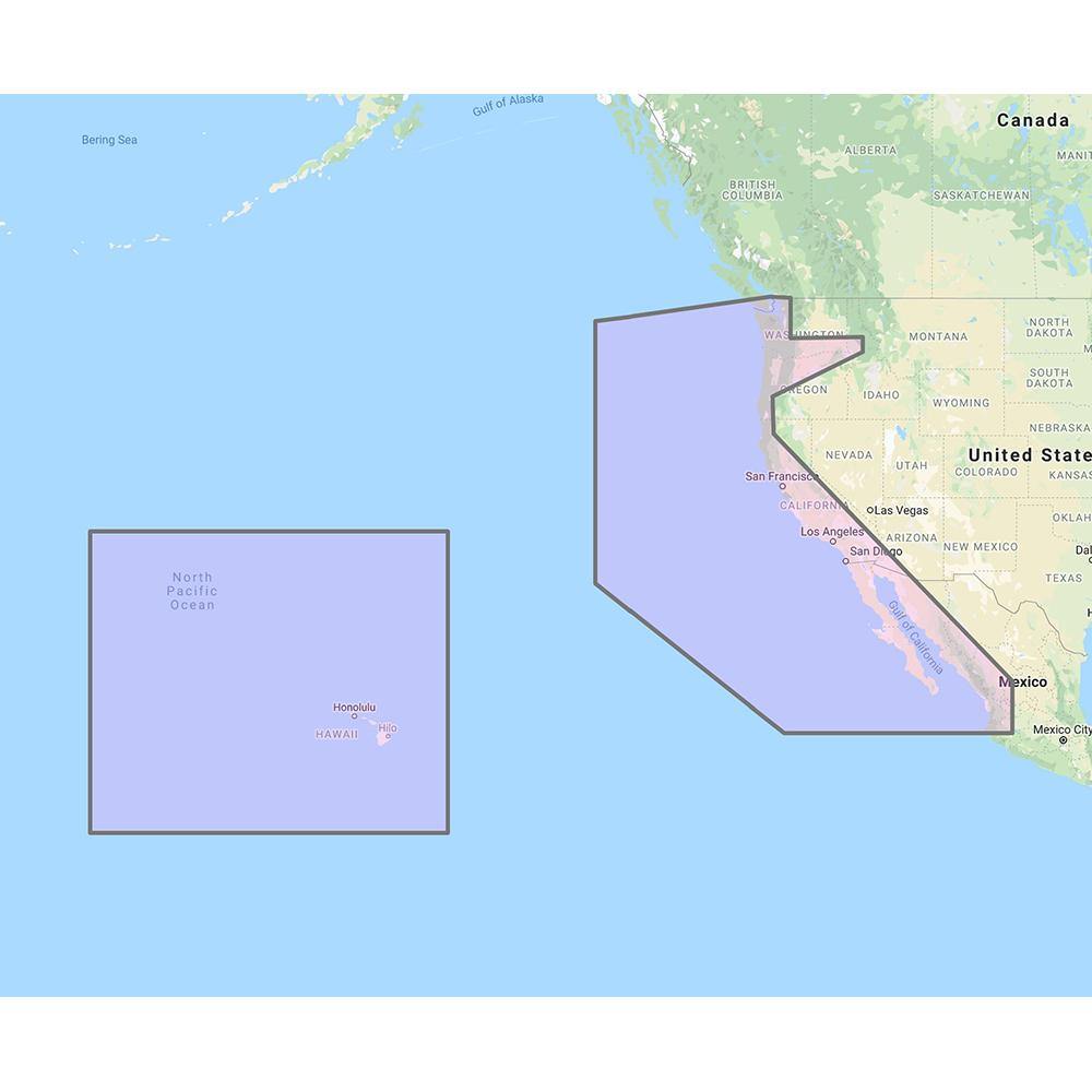 Furuno U.S. West Coast, Hawaii  Baja Mexico - Vector Chart, Standard Resolution Satellite Photos f/Baja Mexico - Unlock Code [MM3-VNA-024] - Bulluna.com