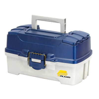 Plano 2-Tray Tackle Box w/Duel Top Access - Blue Metallic/Off White [620206] - Bulluna.com
