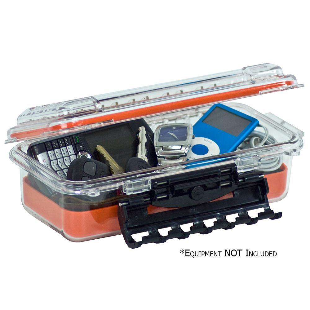 Plano Waterproof Polycarbonate Storage Box - 3500 Size - Orange/Clear [145000] - Bulluna.com