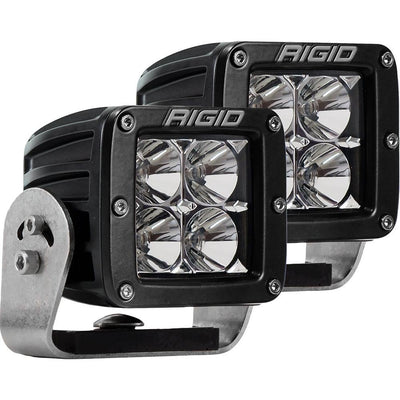 RIGID Industries D-Series PRO - Flood LED - Pair - Black [222113] - Bulluna.com