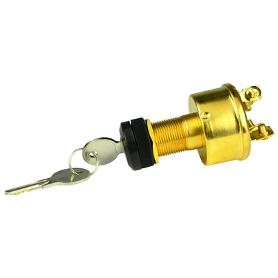 BEP 4-Position Brass Ignition Switch - Accessory/OFF/Ignition  Accessory/Start [1001609] - Bulluna.com