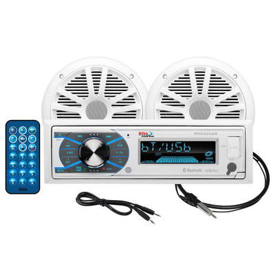 Boss Audio MCK632WB.6 Package w/AM/FM Stereo  Pair of 6.5" Speakers [MCK632WB.6] - Bulluna.com