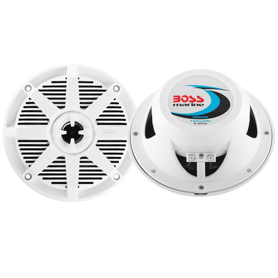 Boss Audio MR52W 5.25" 2-Way 150W Marine Speaker - White - Pair [MR52W] - Bulluna.com