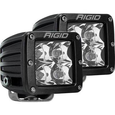 RIGID Industries D-Series PRO Hybrid-Spot LED - Pair - Black [202213] - Bulluna.com