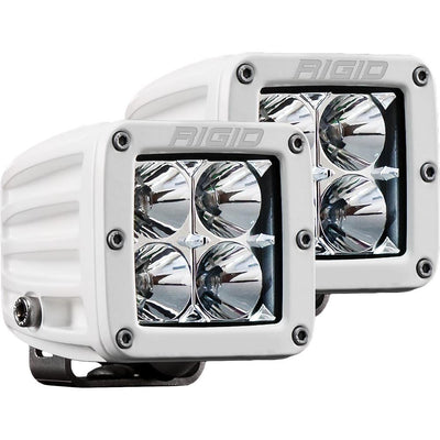 RIGID Industries D-Series PRO Hybrid-Flood LED - Pair - White [602113] - Bulluna.com