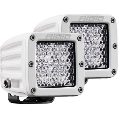 RIGID Industries D-Series PRO Hybrid-Diffused LED - Pair - White [602513] - Bulluna.com