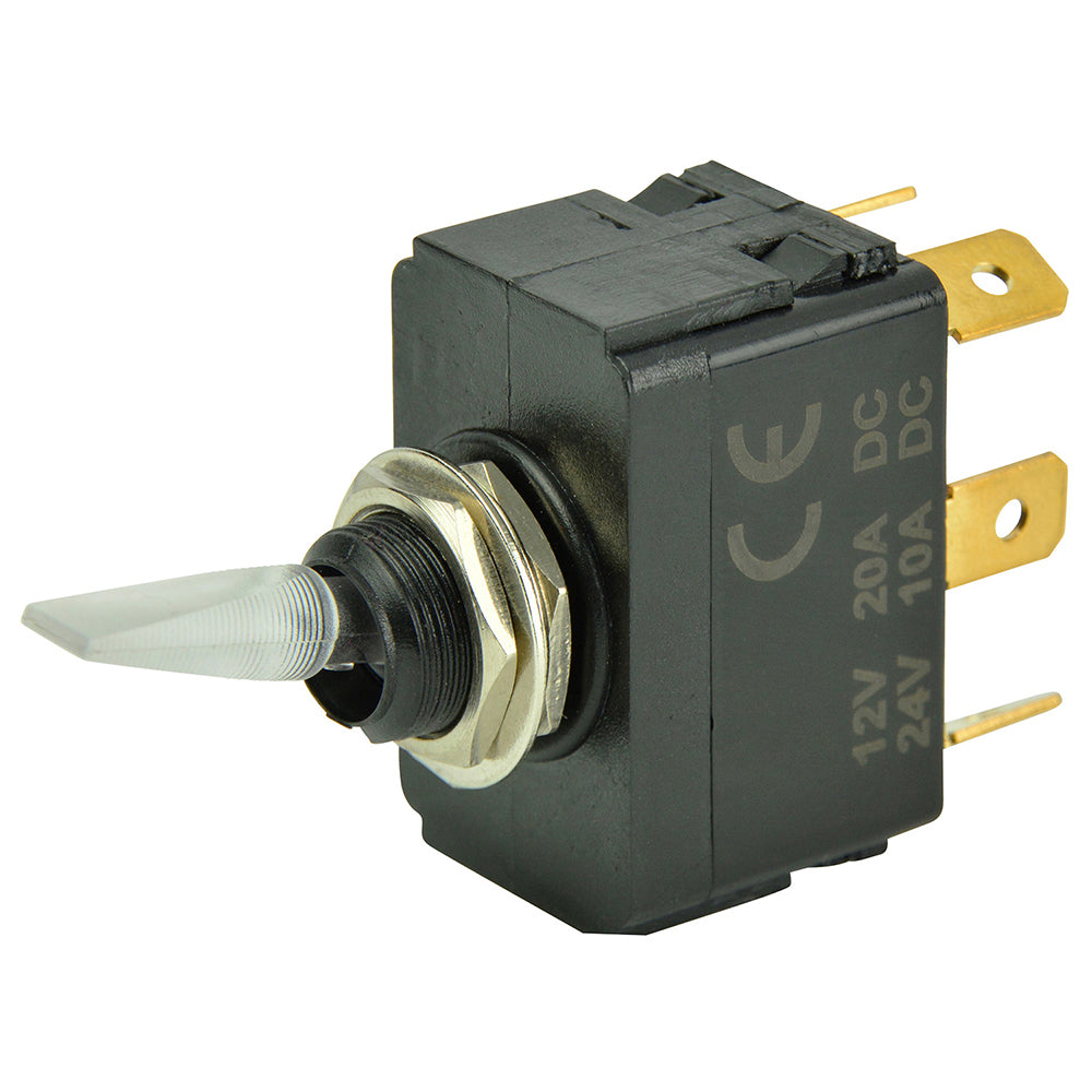 BEP SPDT Lighted Toggle Switch - ON/OFF/ON [1001907] - Bulluna.com