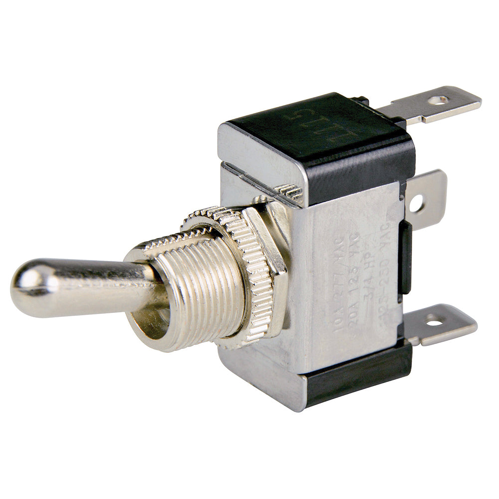BEP SPDT Chrome Plated Toggle Switch - ON/OFF/ON [1002001] - Bulluna.com