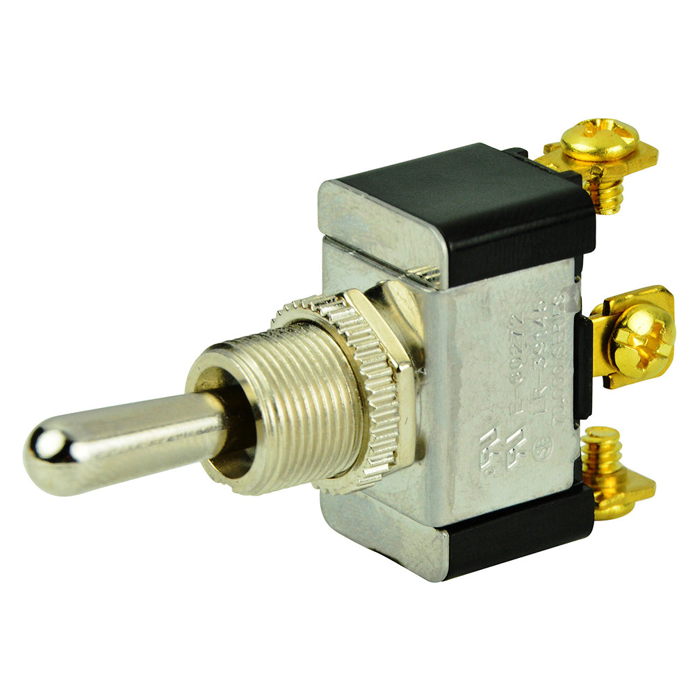 BEP SPDT Chrome Plated Toggle Switch - (ON)/OFF/(ON) [1002004] - Bulluna.com