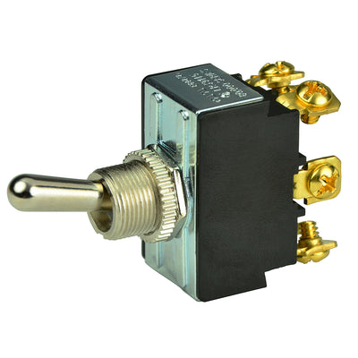 BEP DPDT Chrome Plated Toggle Switch - ON/OFF/ON [1002018] - Bulluna.com