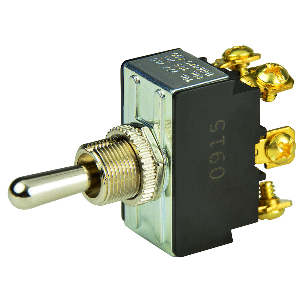BEP DPDT Chrome Plated Toggle Switch - (ON)/OFF/(ON) [1002012] - Bulluna.com