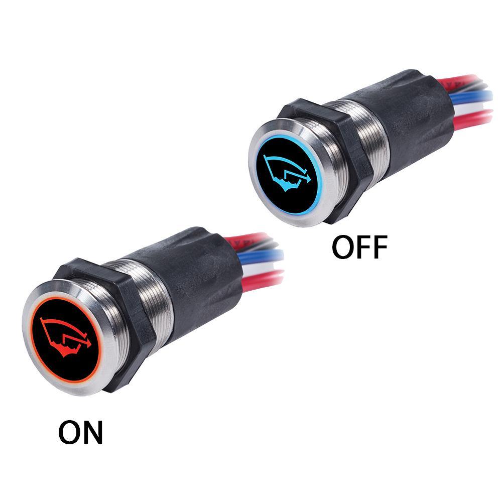 Blue Sea 4180 Backlit Push Button Switch OFF/ON - 15A [4180] - Bulluna.com