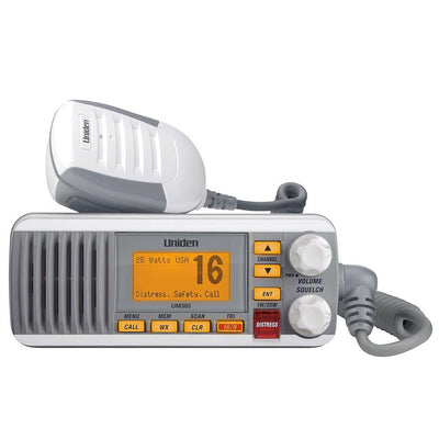 Uniden UM385 Fixed Mount VHF Radio - White [UM385] - Bulluna.com