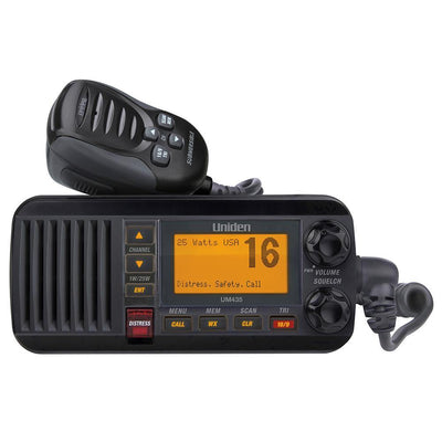 Uniden UM435 Fixed Mount VHF Radio - Black [UM435BK] - Bulluna.com