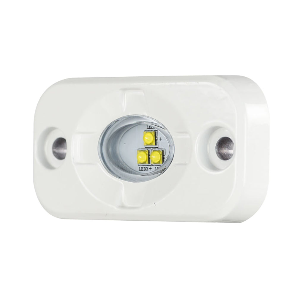 HEISE Marine Auxiliary Accent Lighting Pod - 1.5" x 3" - White/White [HE-ML1] - Bulluna.com