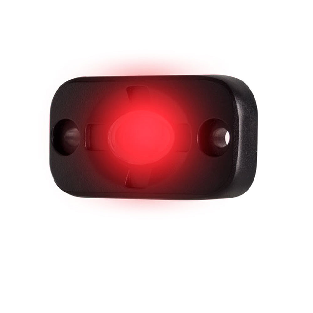 HEISE Auxiliary Accent Lighting Pod - 1.5" x 3" - Black/Red [HE-TL1R] - Bulluna.com