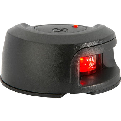 Attwood LightArmor Deck Mount Navigation Light - Black Composite - Port (red) - 2NM [NV2012PBR-7] - Bulluna.com