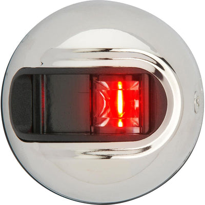 Attwood LightArmor Vertical Surface Mount Navigation Light - Port (red) - Stainless Steel - 2NM [NV3012SSR-7] - Bulluna.com