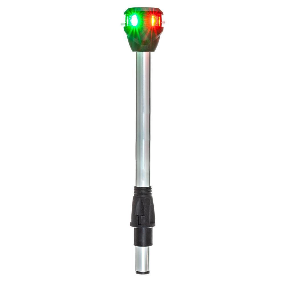 Attwood LightArmor Bi-Color Navigation Pole Light w/Task Light - Straight - 10" [NV6LC2-10-7] - Bulluna.com